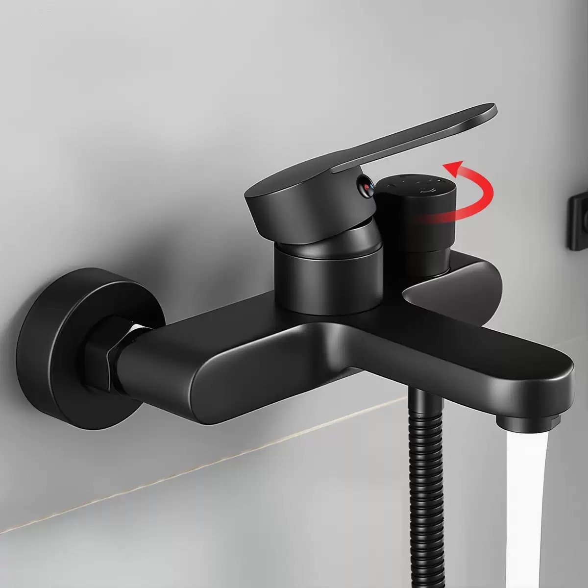 Bộ sen tắm nóng lạnh cao cấp kiểu mới mạ đen GIORMANI SNL911 kết hợp bát sen massage tiện lợi SNL911-VHS17
