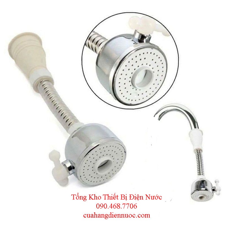 Đầu vòi rửa bát , rửa chén cần mềm 2 chế độ nước GIORMANI DV03