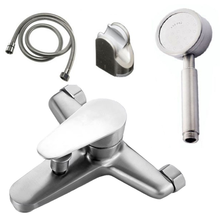 Củ sen tắm GIORMANI nóng lạnh inox 304 đúc nguyên khối cao cấp kết hợp bát sen tăng áp inox SNL910-VHS06