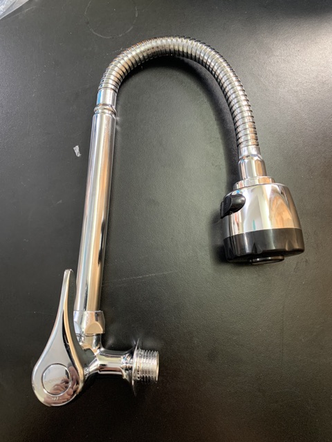 Vòi rửa bát, rửa chén lạnh cắm tường cần mềm 2 chế độ nước VRB905