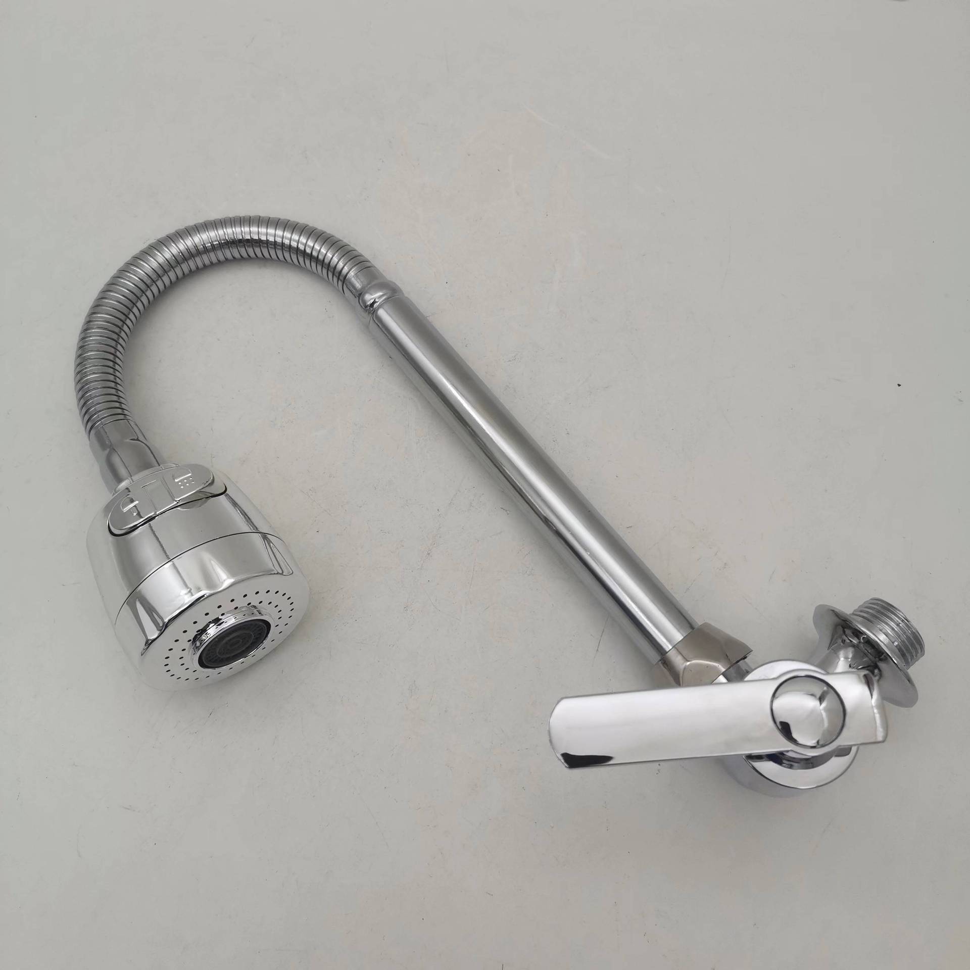 Vòi rửa bát, rửa chén lạnh cắm tường cần mềm 2 chế độ nước VRB912