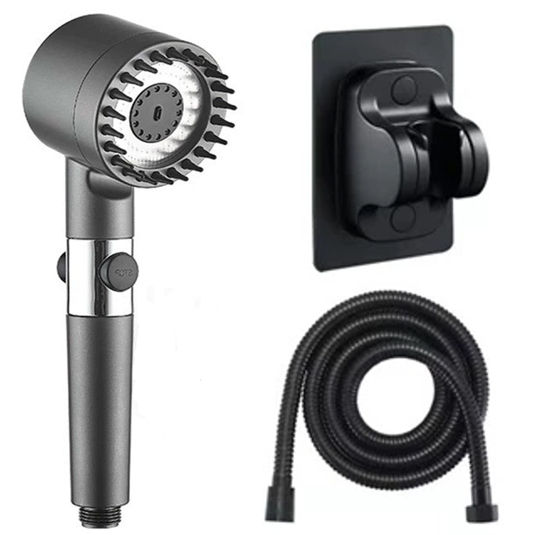 Bộ vòi hoa sen tắm màu đen có đầu masager tiện dụng GIORMANI VHS17