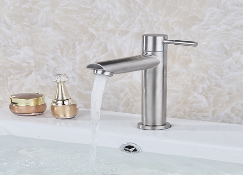 Vòi lavabo, vòi rửa mặt rửa tay lạnh hợp kim đồng cao cấp kèm dây cấp nước inox VL04 - hàng GIORMANI bảo hành 24 tháng