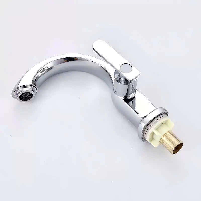 Vòi lavabo, vòi rửa mặt rửa tay lạnh hợp kim đồng cao cấp kèm dây cấp nước inox VL04 - hàng GIORMANI bảo hành 24 tháng