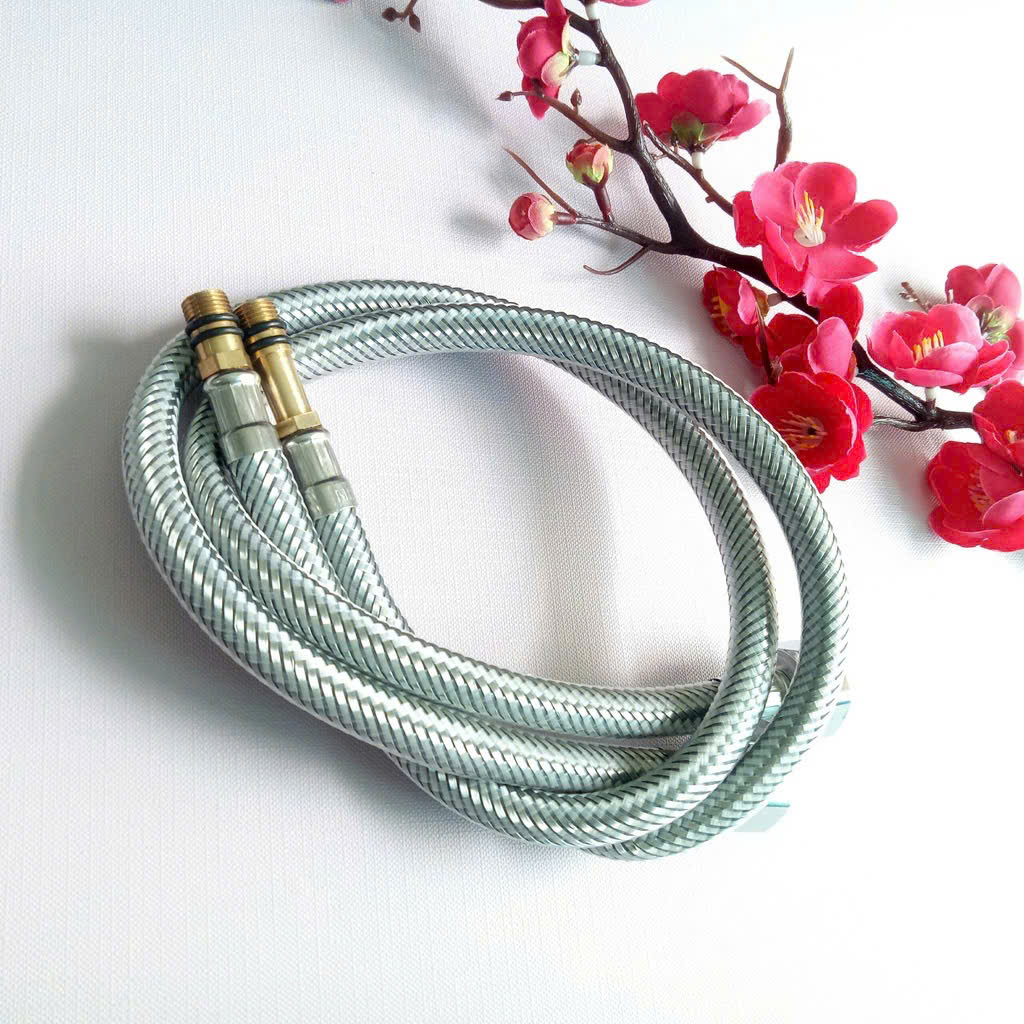 Đôi dây cấp nước chân kim inox vòi chậu nóng lạnh GIORMANI OB04