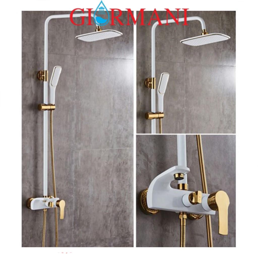 Bộ sen cây tắm nóng lạnh vàng trắng cao cấp GIORMANI SC15