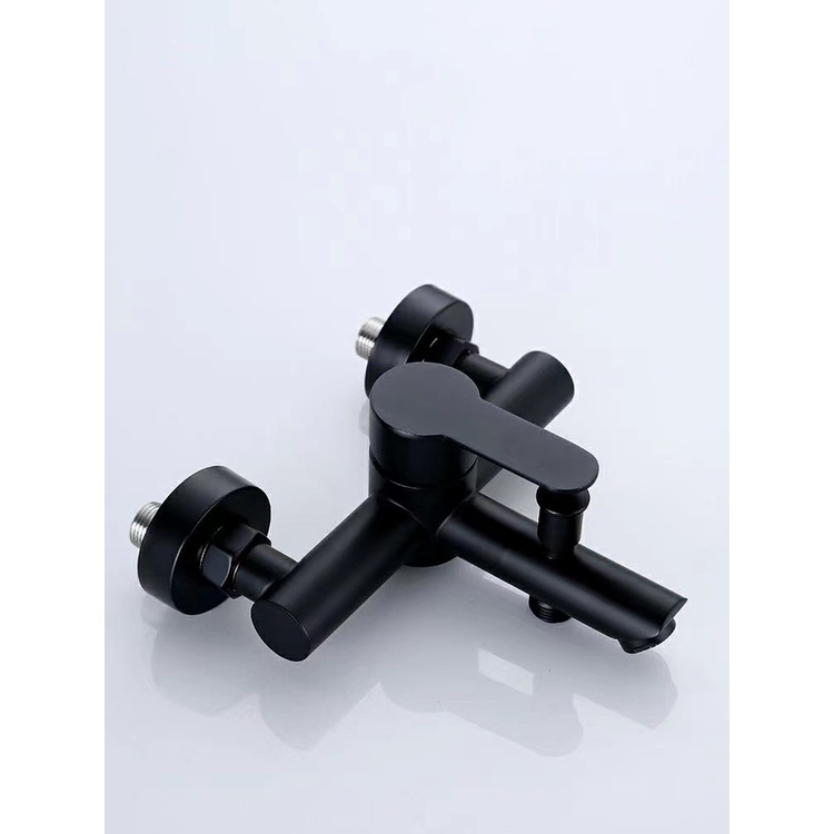 Củ sen tắm GIORMANI nóng lạnh inox mạ đen cao cấp SNL907 kèm đôi chân Z inox