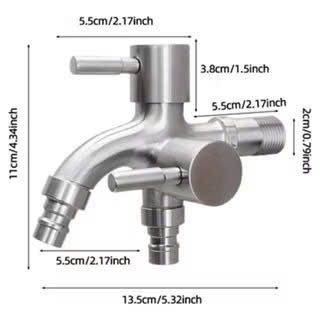 Củ vòi nước đôi, sen tắm lạnh inox GIORMANI SL03