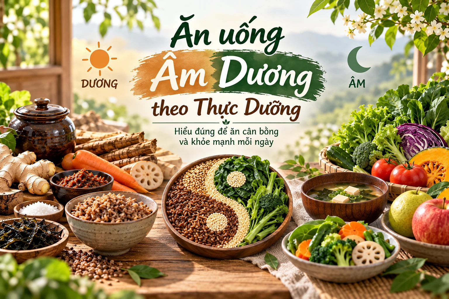 ĂN UỐNG ÂM DƯƠNG THEO THỰC DƯỠNG – HIỂU ĐÚNG ĐỂ ĂN CÂN BẰNG MỖI NGÀY