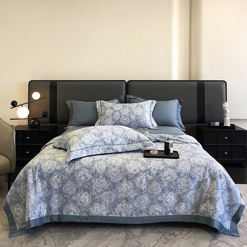 Bộ Chăn Ga Gối Hè Lụa Thái – Mát Lạnh Tự Nhiên, Mềm Mịn Chuẩn Cao Cấp