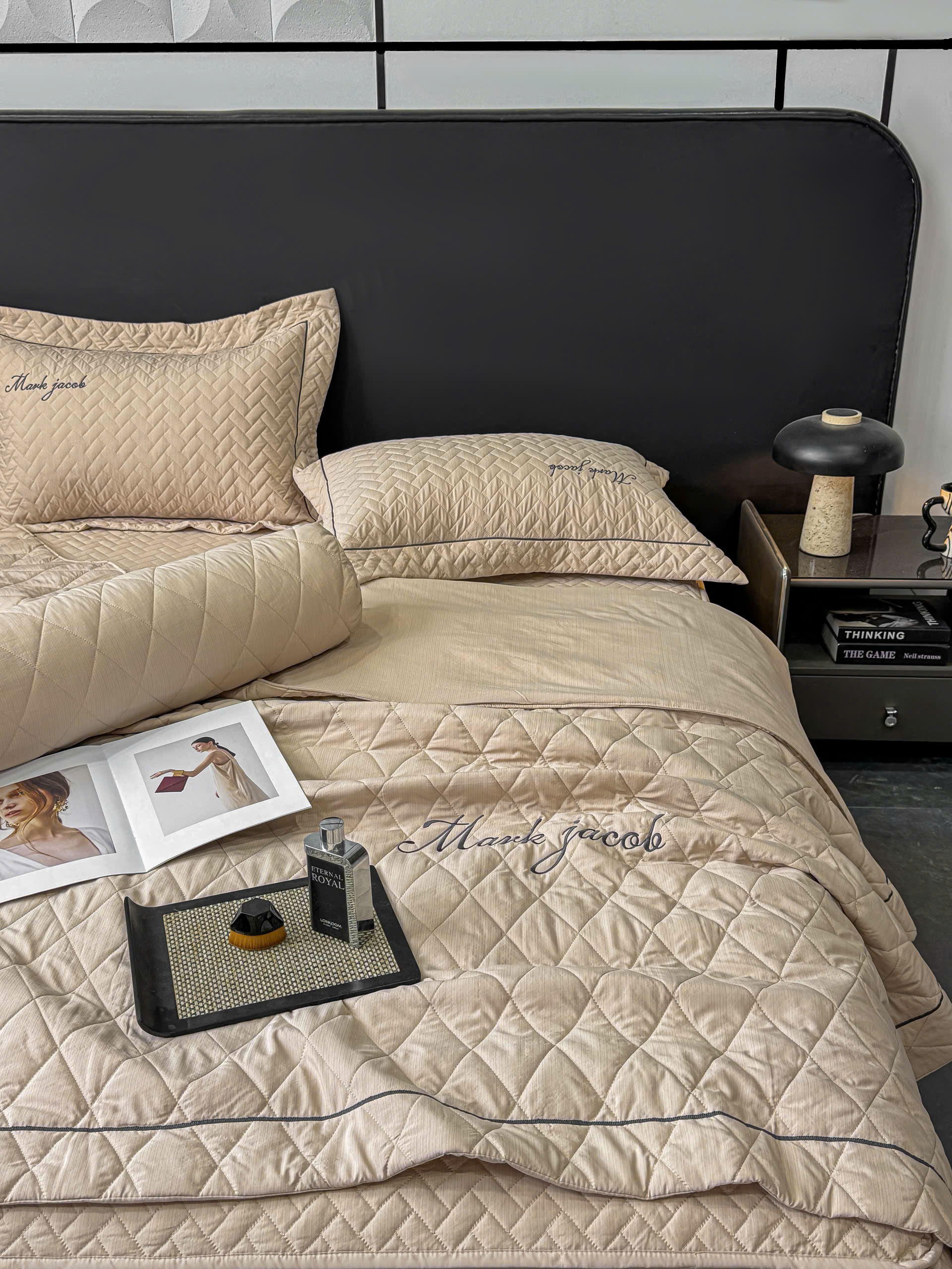 Bộ Chăn Ga Gối Mark Jacob Linen – Cotton Linen 3 Chiều Magnetic Cao Cấp