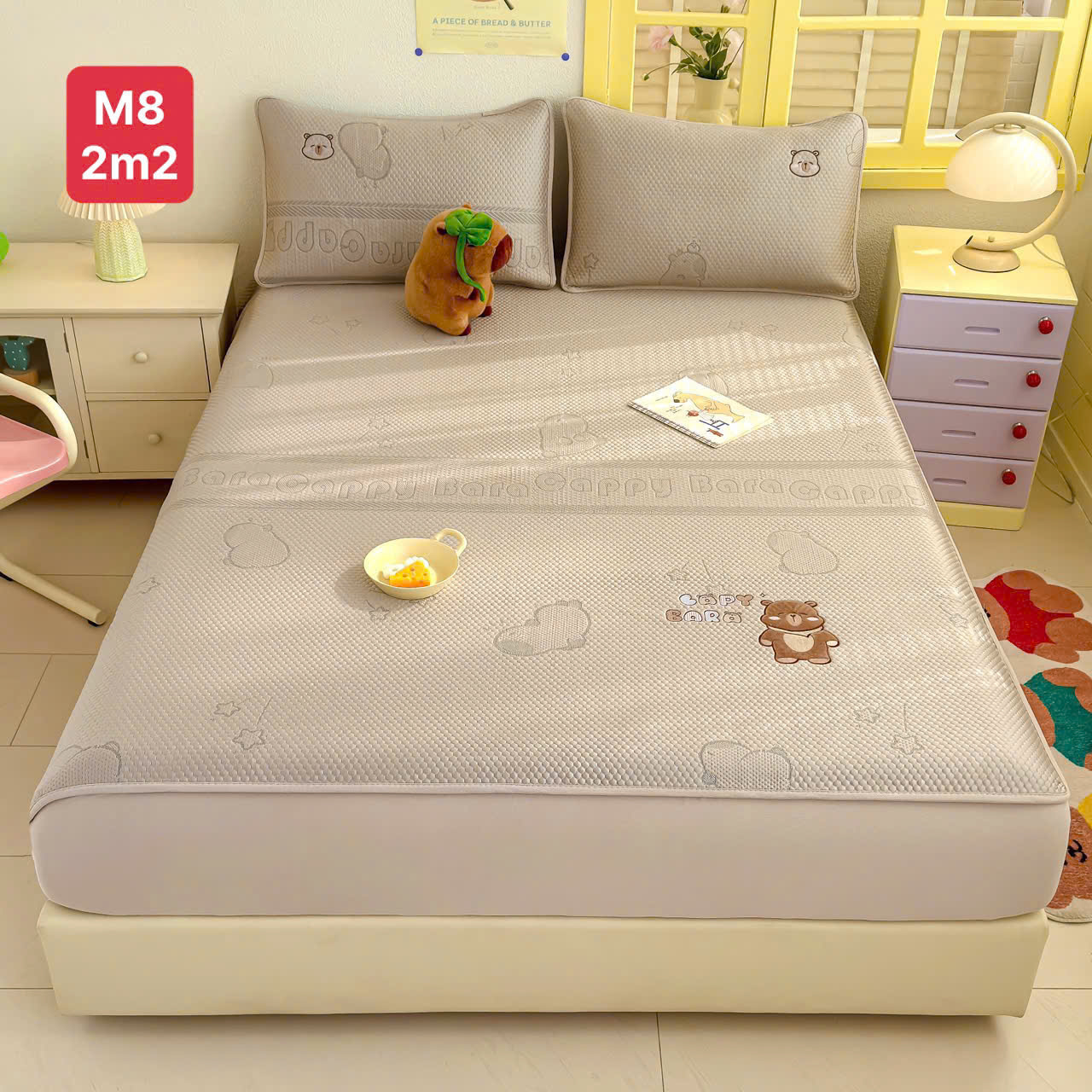 Chiếu Băng Lạnh Thêu CAPYBARA