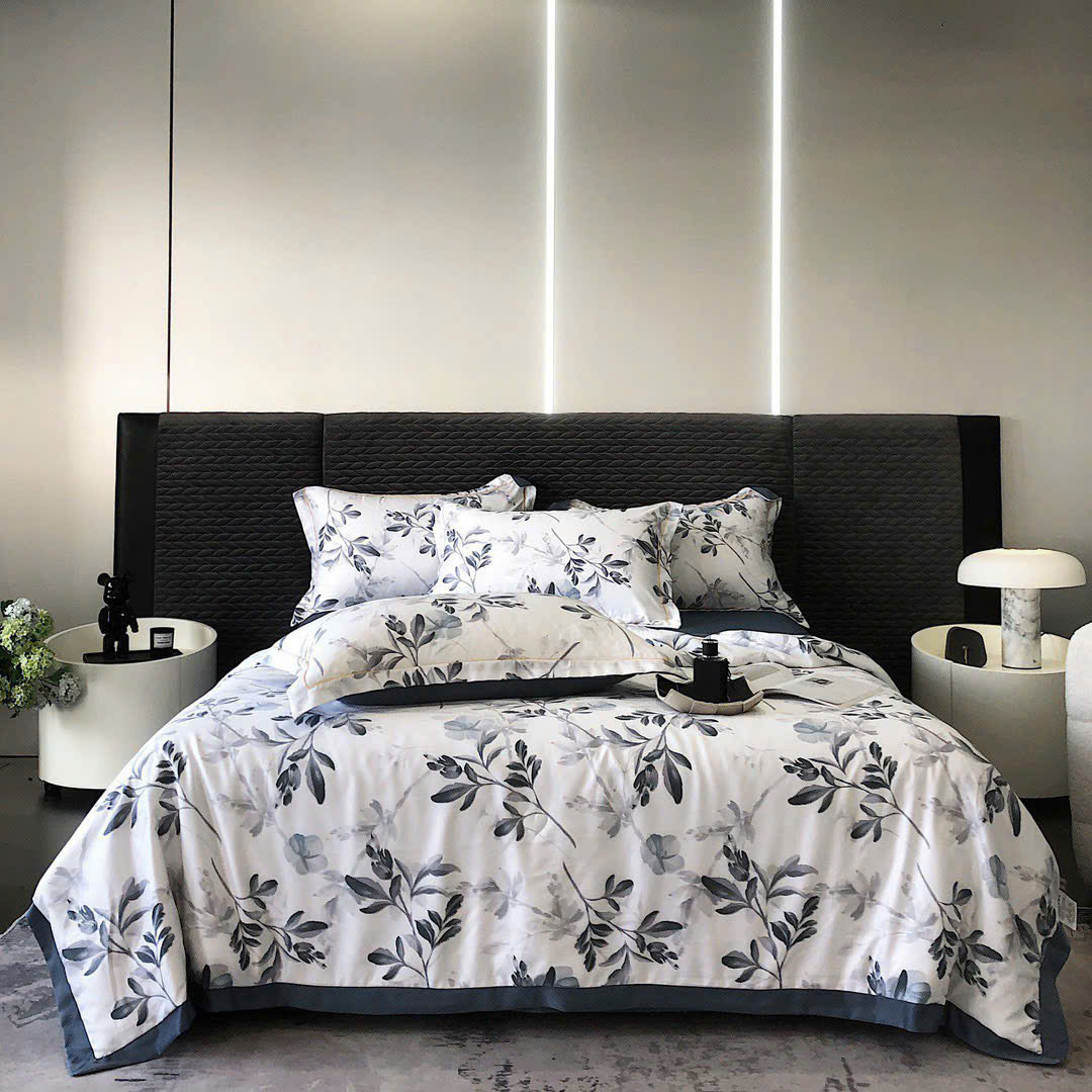 Bộ Chăn Ga Gối Hè Lụa Thái – Mát Lạnh Tự Nhiên, Mềm Mịn Chuẩn Cao Cấp