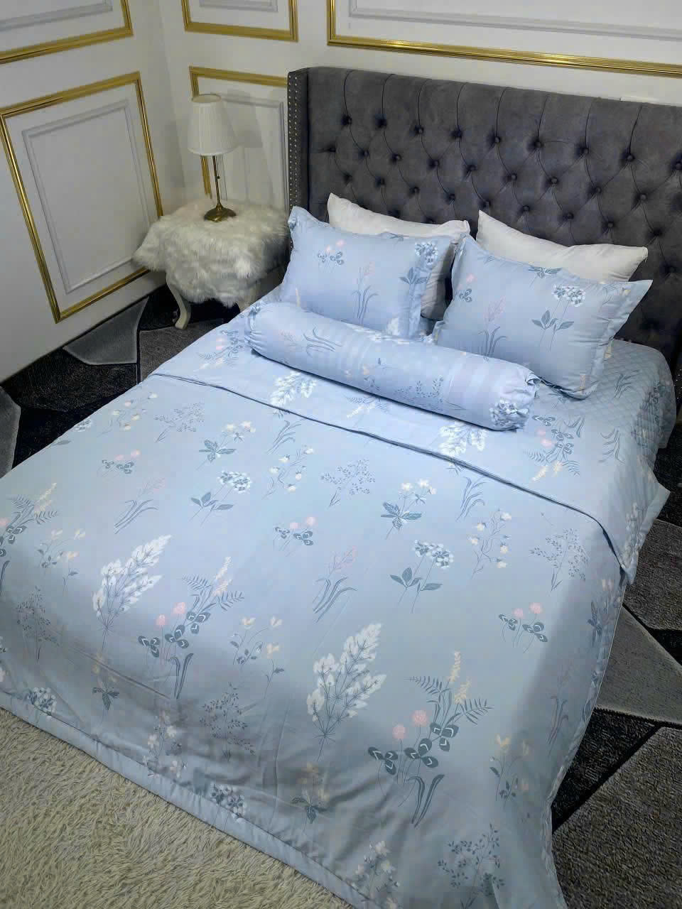 Bộ Chăn Ga Gối Lụa Cao Cấp Elyna Tencel 120S