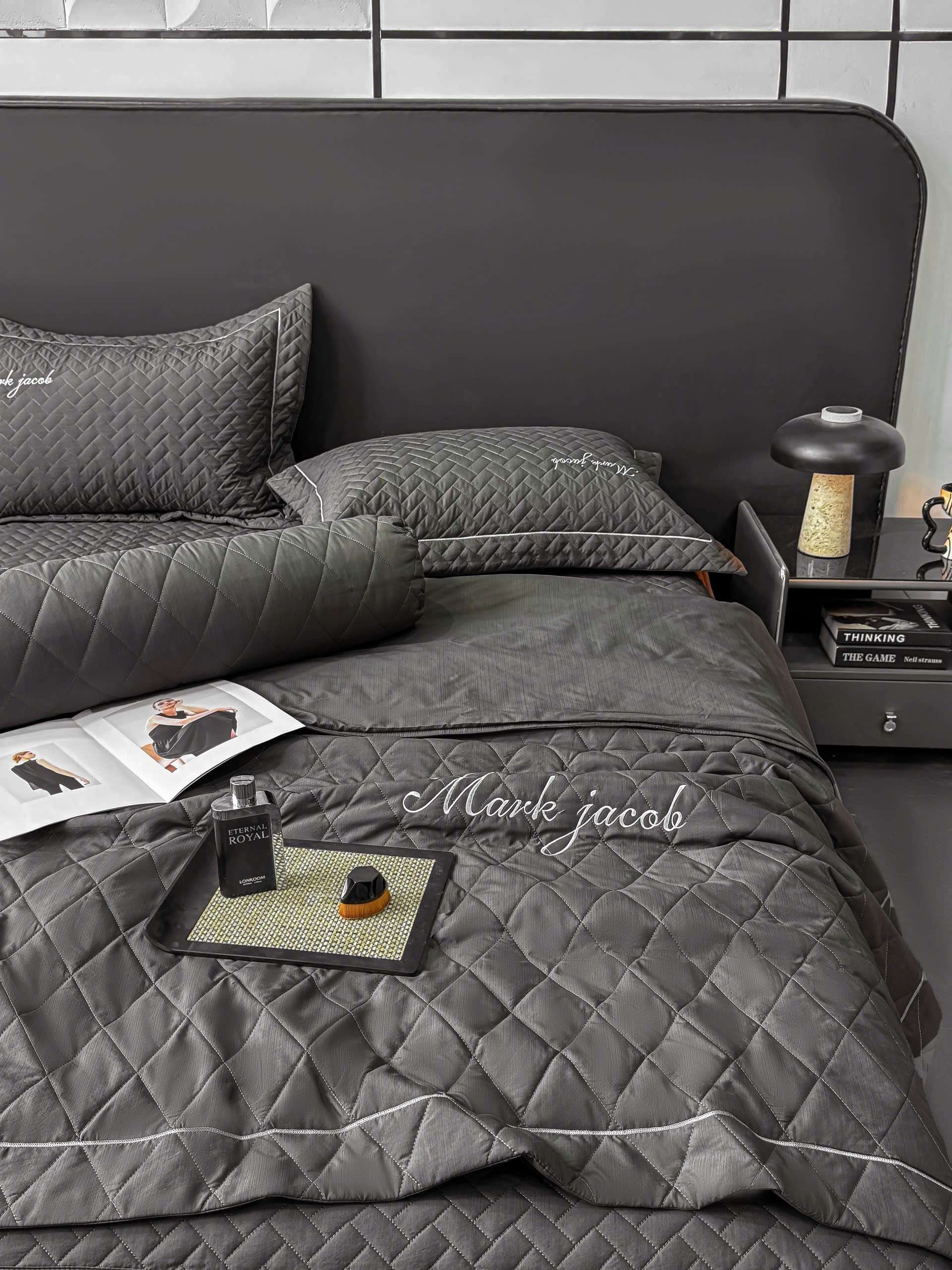 Bộ Chăn Ga Gối Mark Jacob Linen – Cotton Linen 3 Chiều Magnetic Cao Cấp