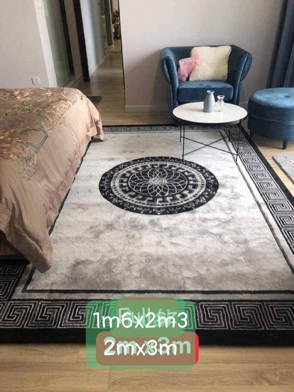 Thảm Trải Sàn Cừu Panama  - Size 1m6*2m3