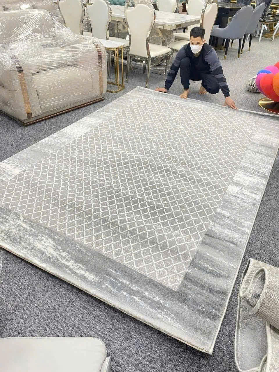 Thảm Trải Sàn Cừu Panama  - Size 1m6*2m3