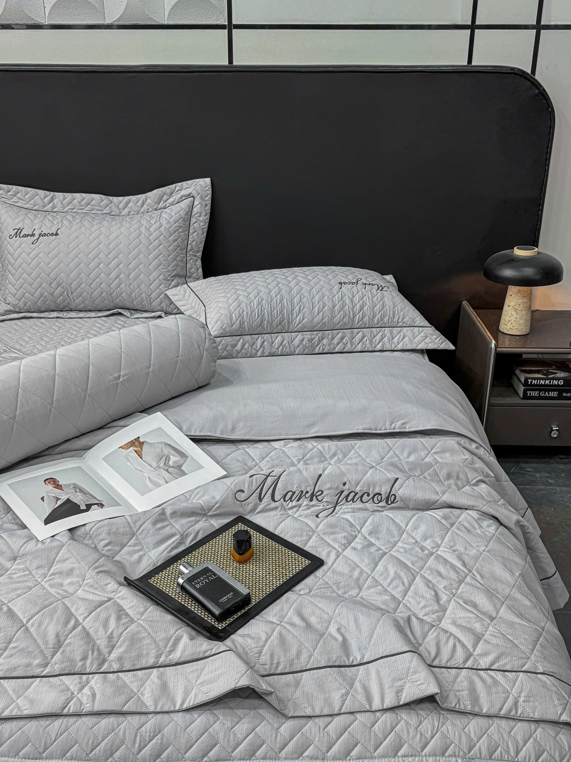 Bộ Chăn Ga Gối Mark Jacob Linen – Cotton Linen 3 Chiều Magnetic Cao Cấp