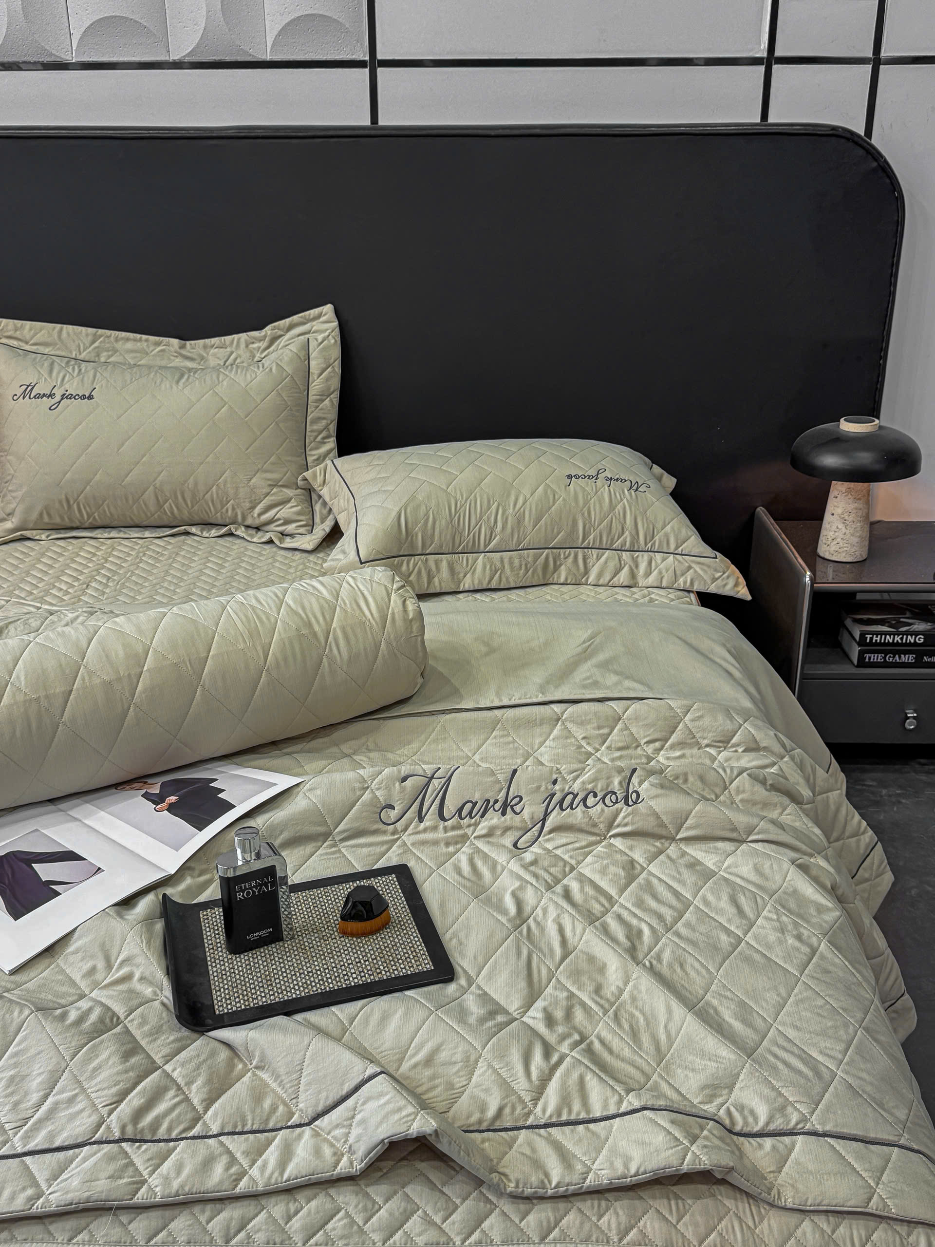 Bộ Chăn Ga Gối Mark Jacob Linen – Cotton Linen 3 Chiều Magnetic Cao Cấp