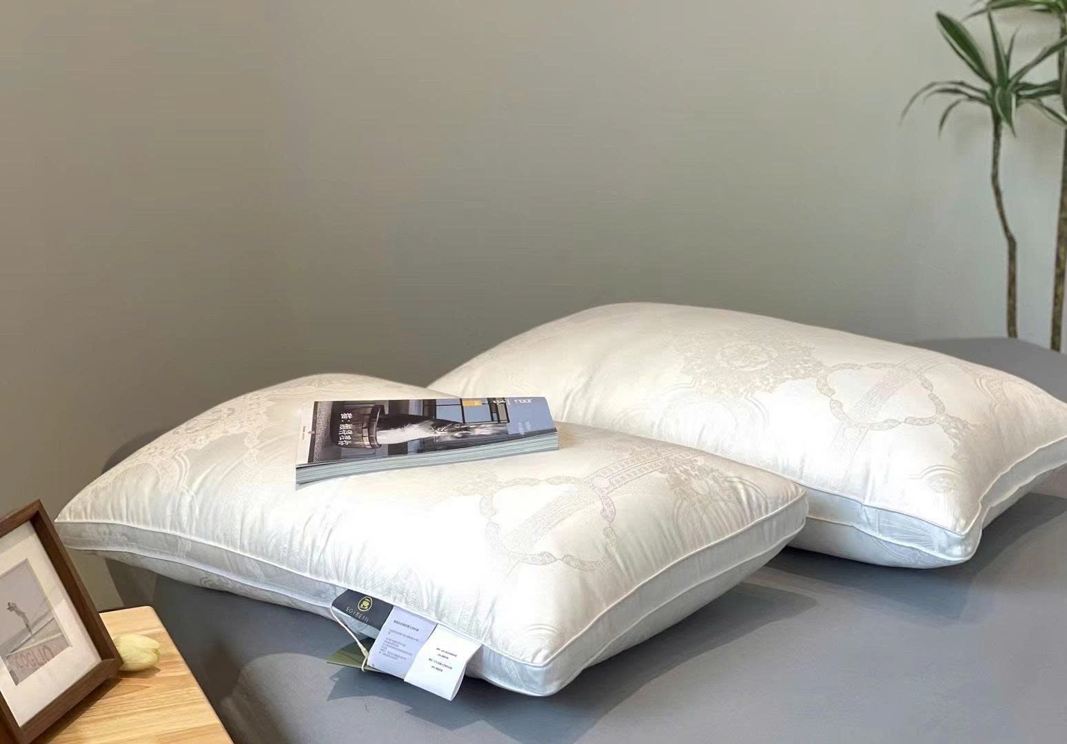 Ruột gối xơ đậu nành, vỏ lụa tencel 100s