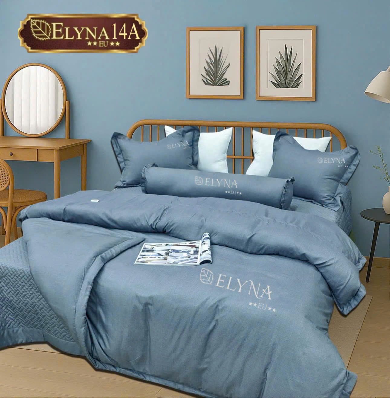 Bộ Chăn Ga Gối Lụa Cao Cấp Elyna Tencel 120S