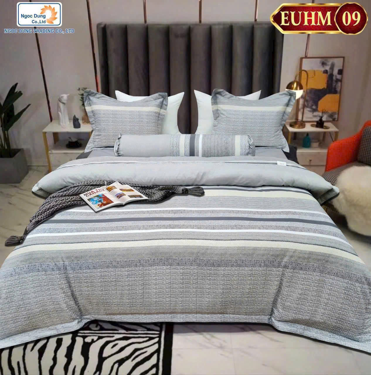 Bộ Chăn Ga Gối Lụa Cao Cấp Elyna Tencel 120S