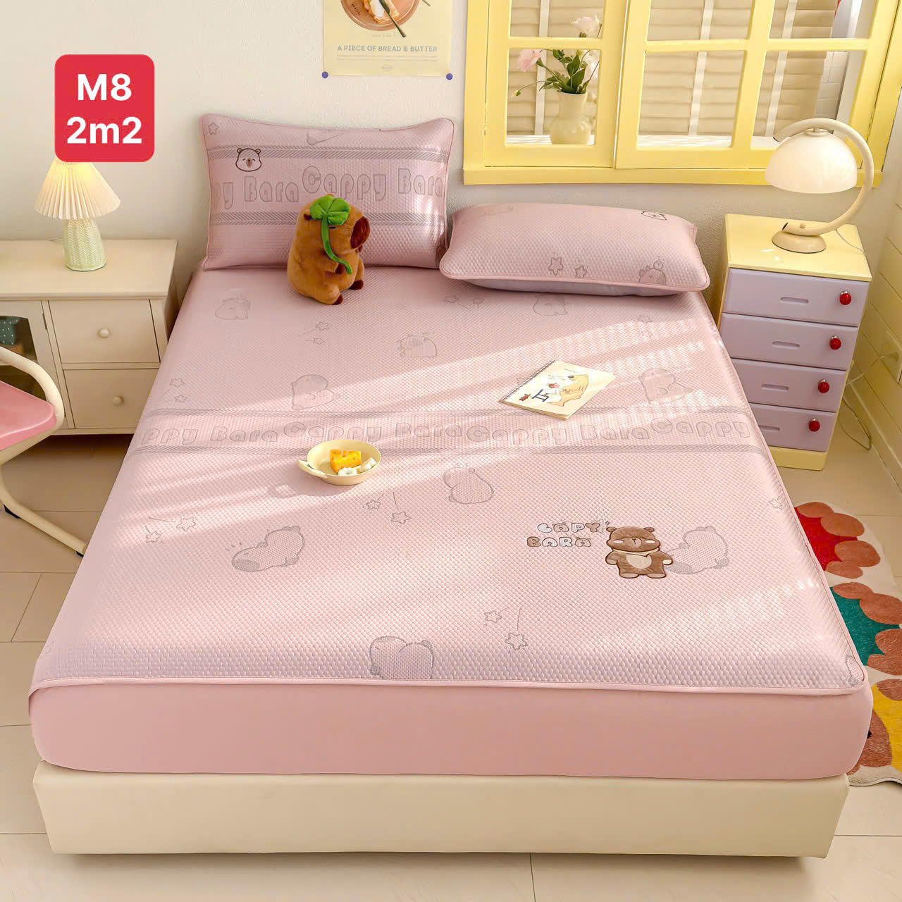 Chiếu Băng Lạnh Thêu CAPYBARA