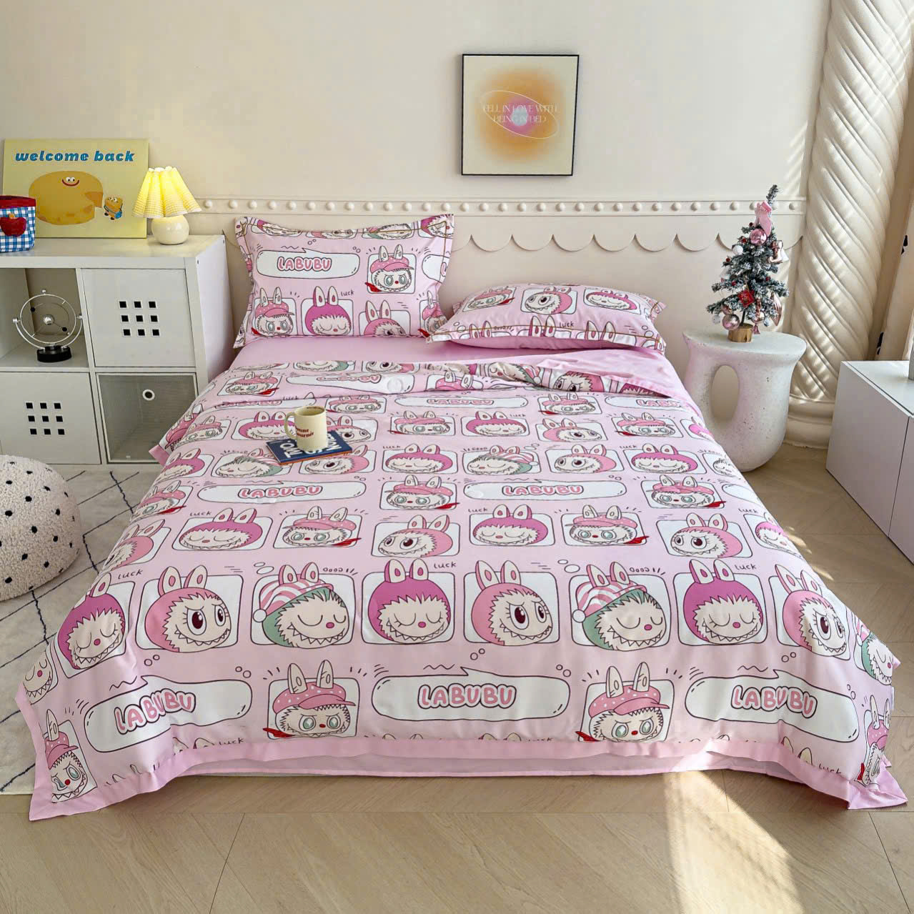 Bộ Chăn Ga Gối Hè Lụa Thái – Mát Lạnh Tự Nhiên, Mềm Mịn Chuẩn Cao Cấp