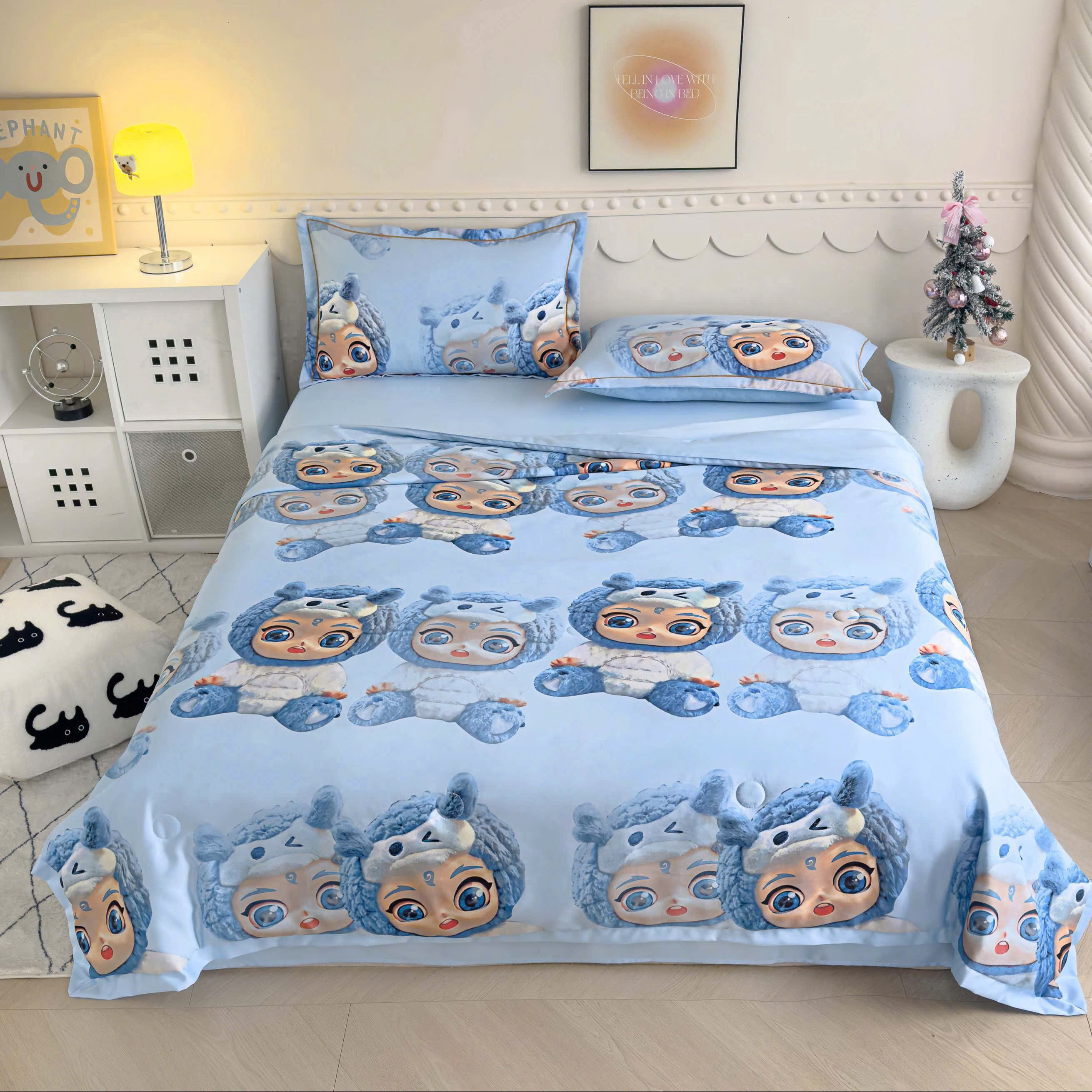 Bộ Chăn Ga Gối Hè Lụa Thái – Mát Lạnh Tự Nhiên, Mềm Mịn Chuẩn Cao Cấp