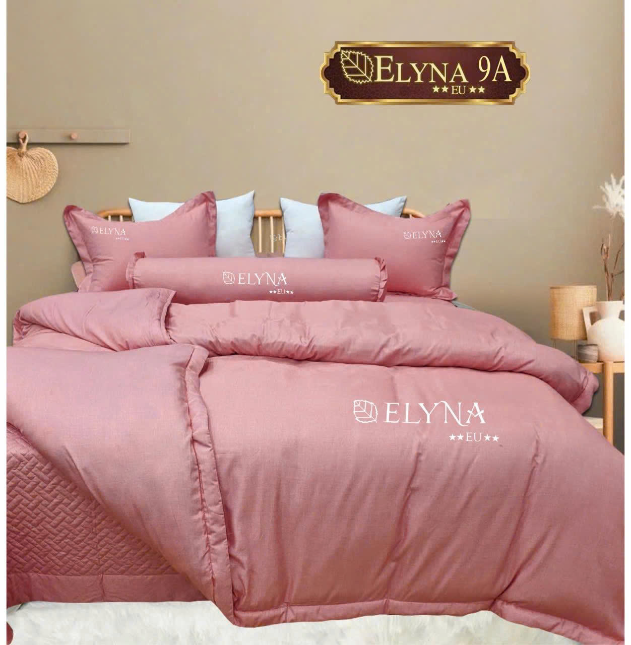 Bộ Chăn Ga Gối Lụa Cao Cấp Elyna Tencel 120S