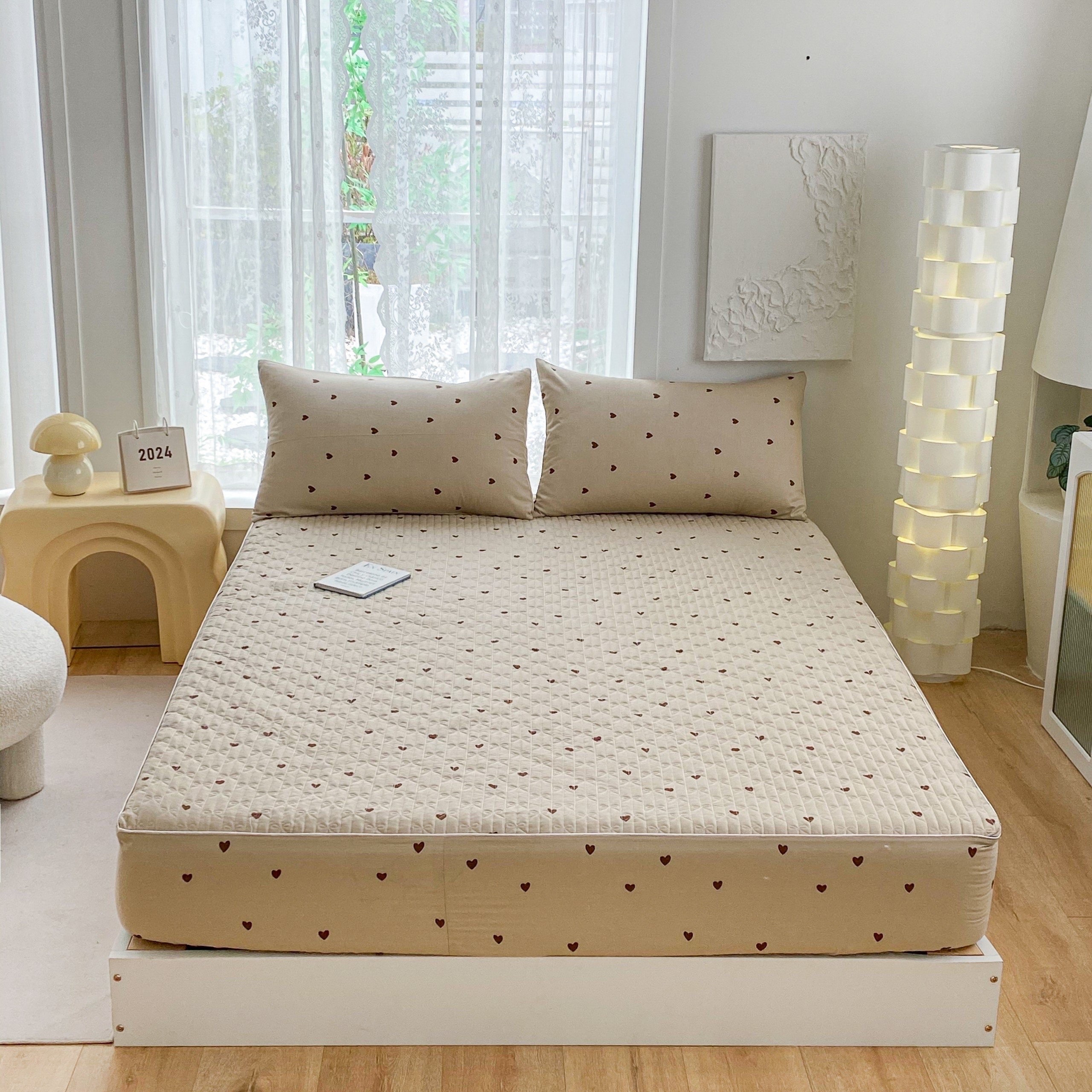 Bộ ga gối Cotton Organic trần bông