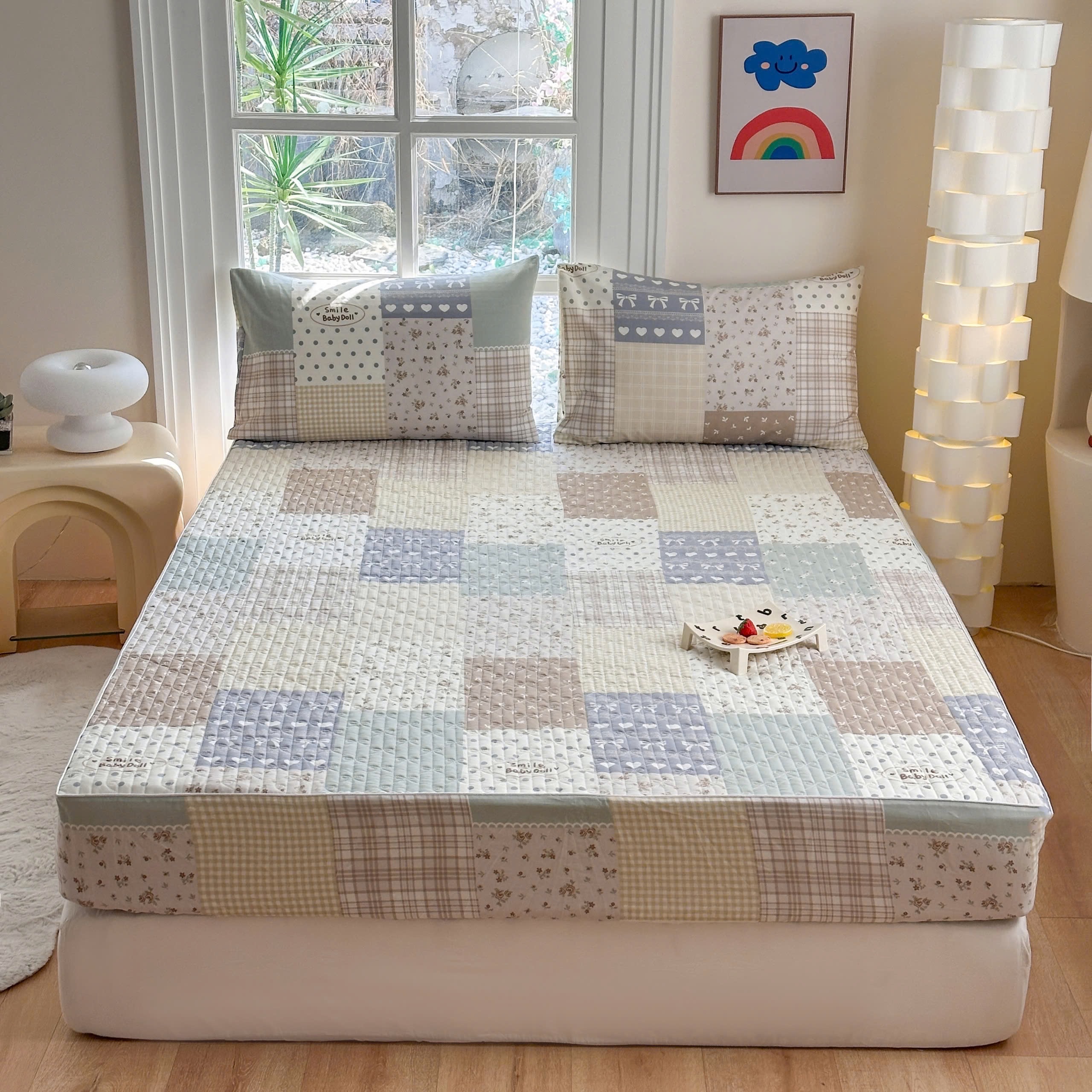 Bộ ga gối Cotton Organic trần bông