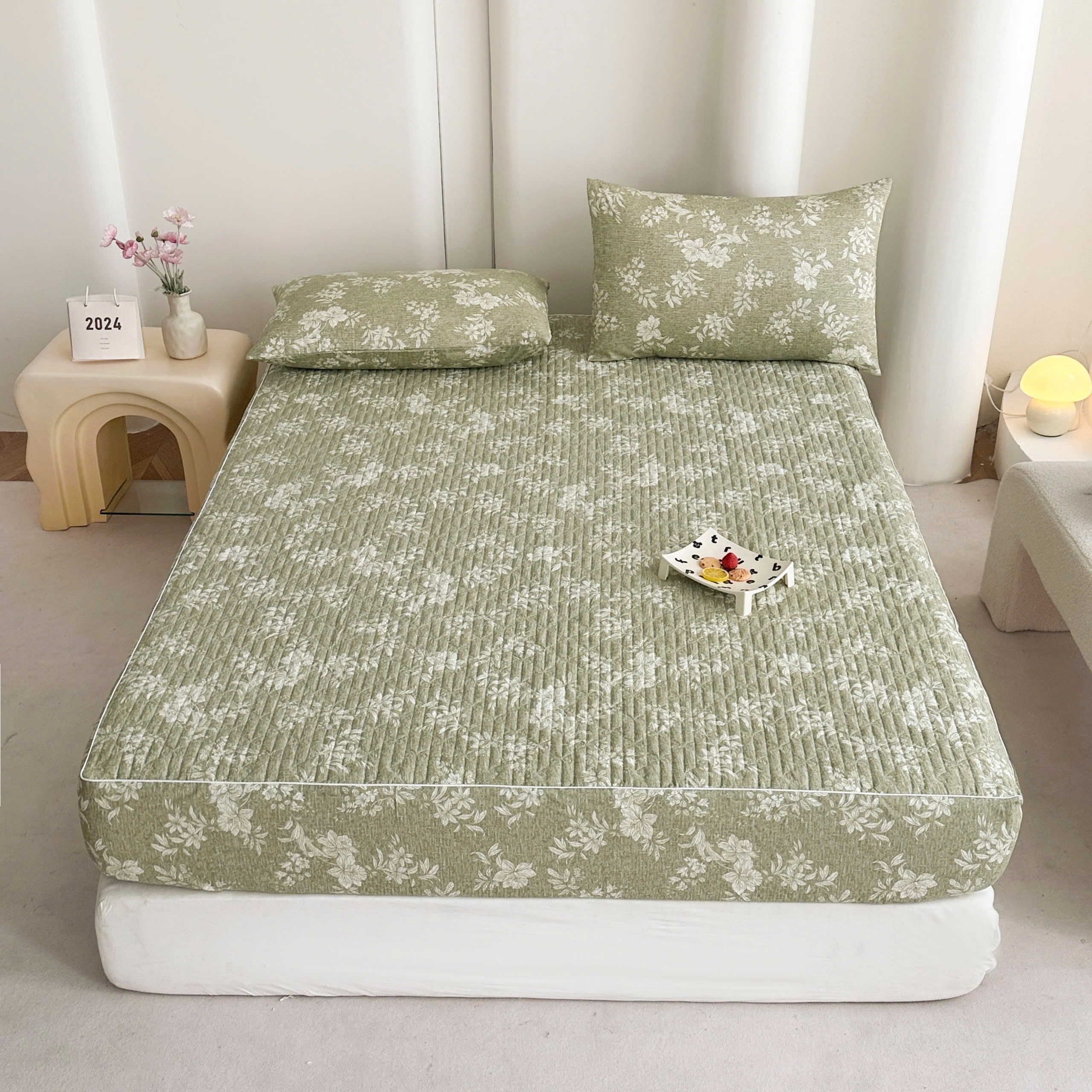 Bộ ga gối Cotton Organic trần bông