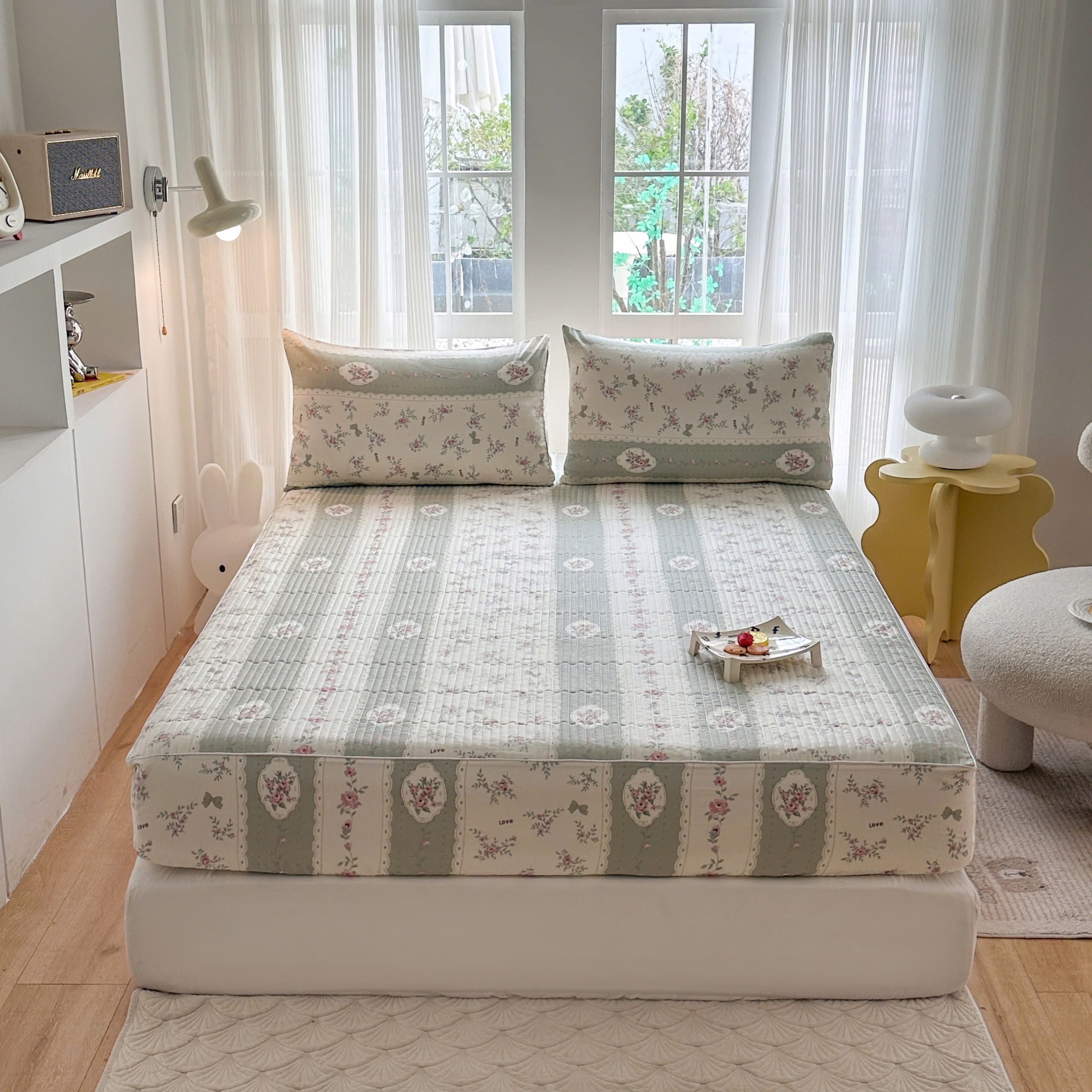 Bộ ga gối Cotton Organic trần bông