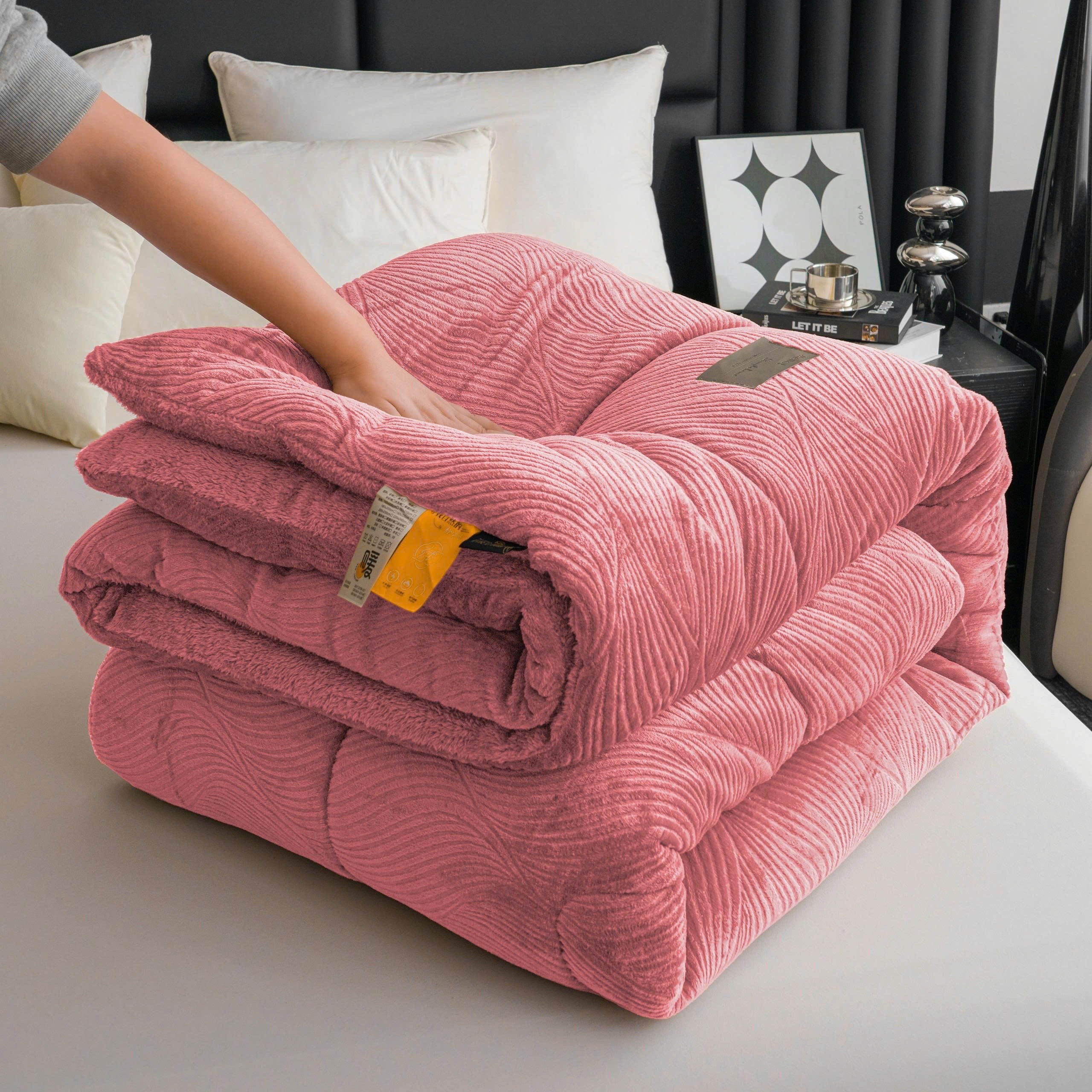 Chăn Lông Thỏ Mặt A Nhung Tuyết 4KG – Mềm Mịn, Giữ Ấm Tuyệt Vời Cho Mùa Đông