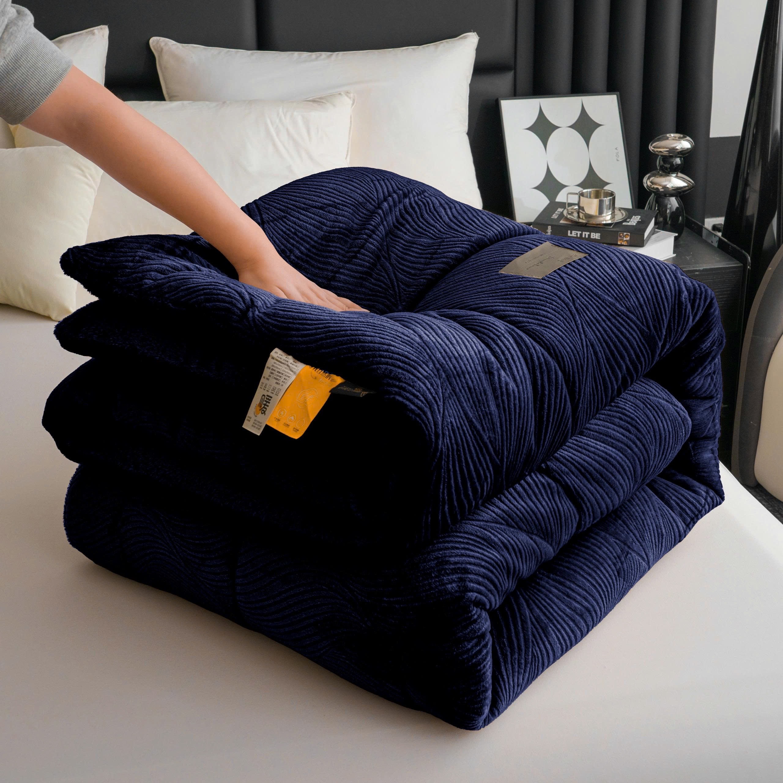 Chăn Lông Thỏ Mặt A Nhung Tuyết 4KG – Mềm Mịn, Giữ Ấm Tuyệt Vời Cho Mùa Đông