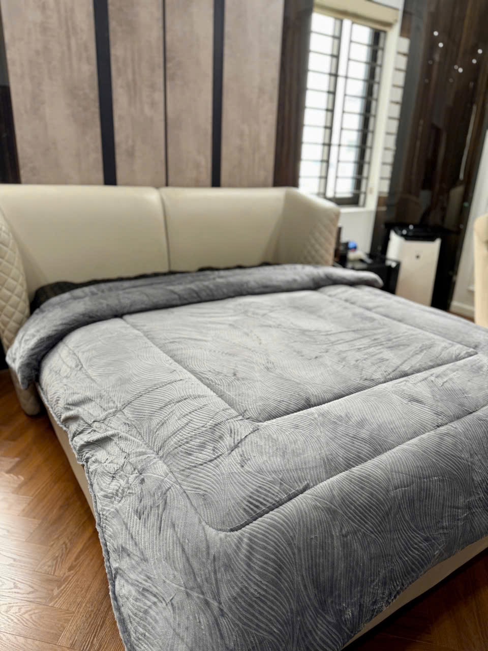 Chăn Lông Thỏ Mặt A Nhung Tuyết 4KG – Mềm Mịn, Giữ Ấm Tuyệt Vời Cho Mùa Đông