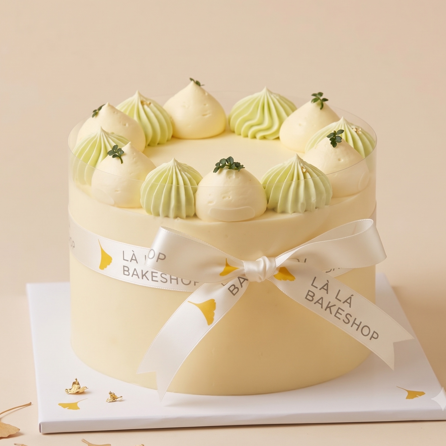 Bánh Sinh Nhật Xôi Dừa Lá Dứa 16cm - Pandan Coconut Sticky Rice Birthday Cake 16cm
