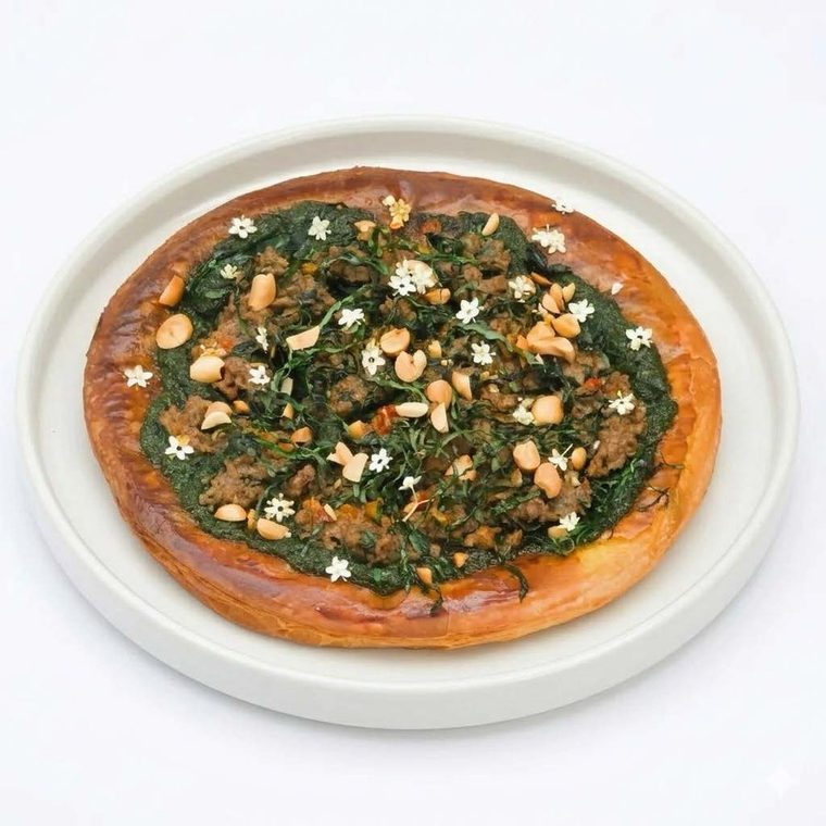 Pizza Croissant Bò Lá Lốt - Pizza Croissant Beef w Lolot Leaf