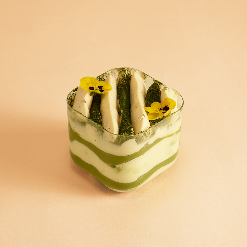 Mini Cake Tiramisu Matcha Lá Dứa - Pandan Matcha Tiramisu Mini Cake