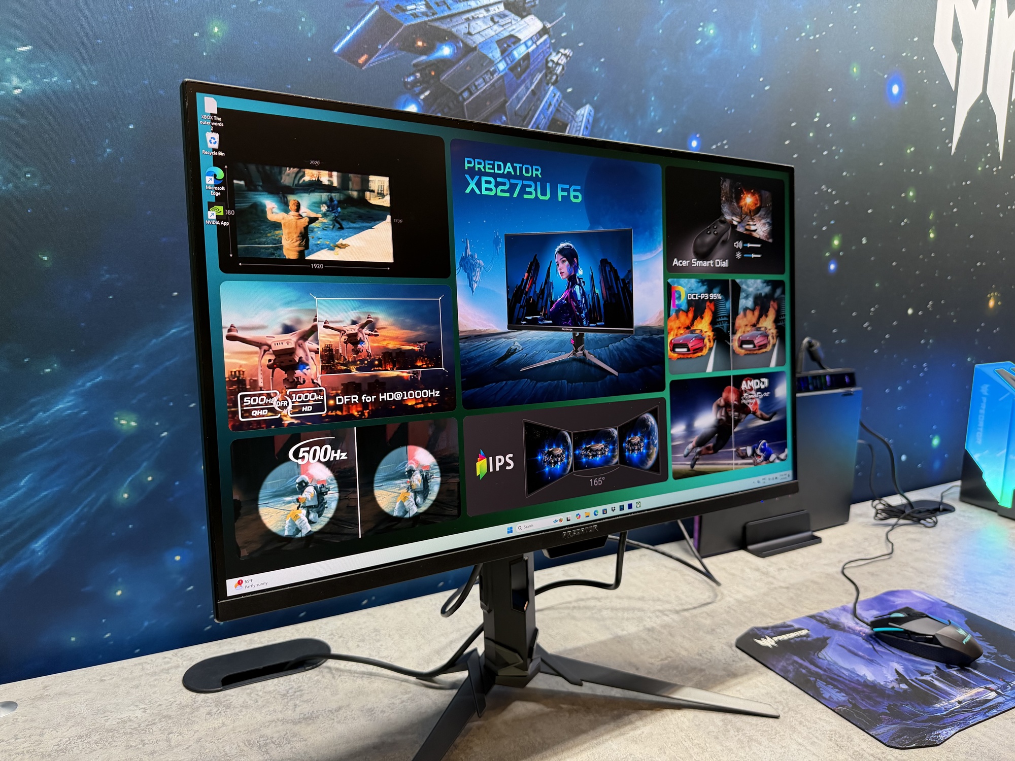 Acer mang đến CES 2026 màn hình khung với tần số 1000Hz cho game thủ