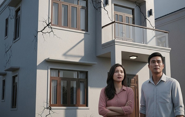 Nhà xây xong bị nứt lỗi từ đâu ra và cách xử lý và phòng tránh