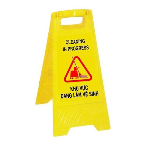 Biển cảnh báo chữ A - Nội dung theo yêu cầu