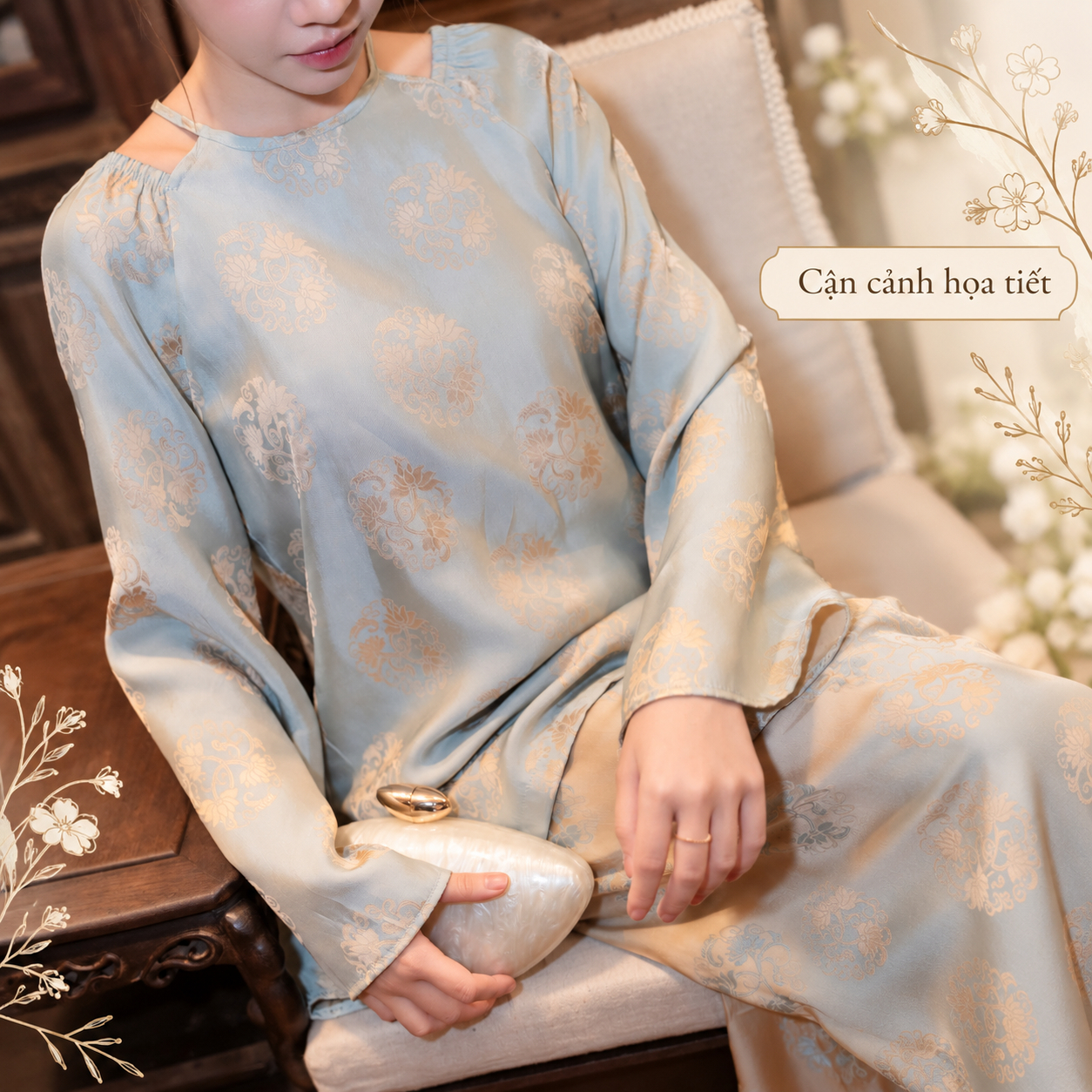 Sét bộ áo bà ba cách tân cao cấp – Nét đẹp diễm lệ, đài các giao thoa truyền thống hiện đại Mirilik