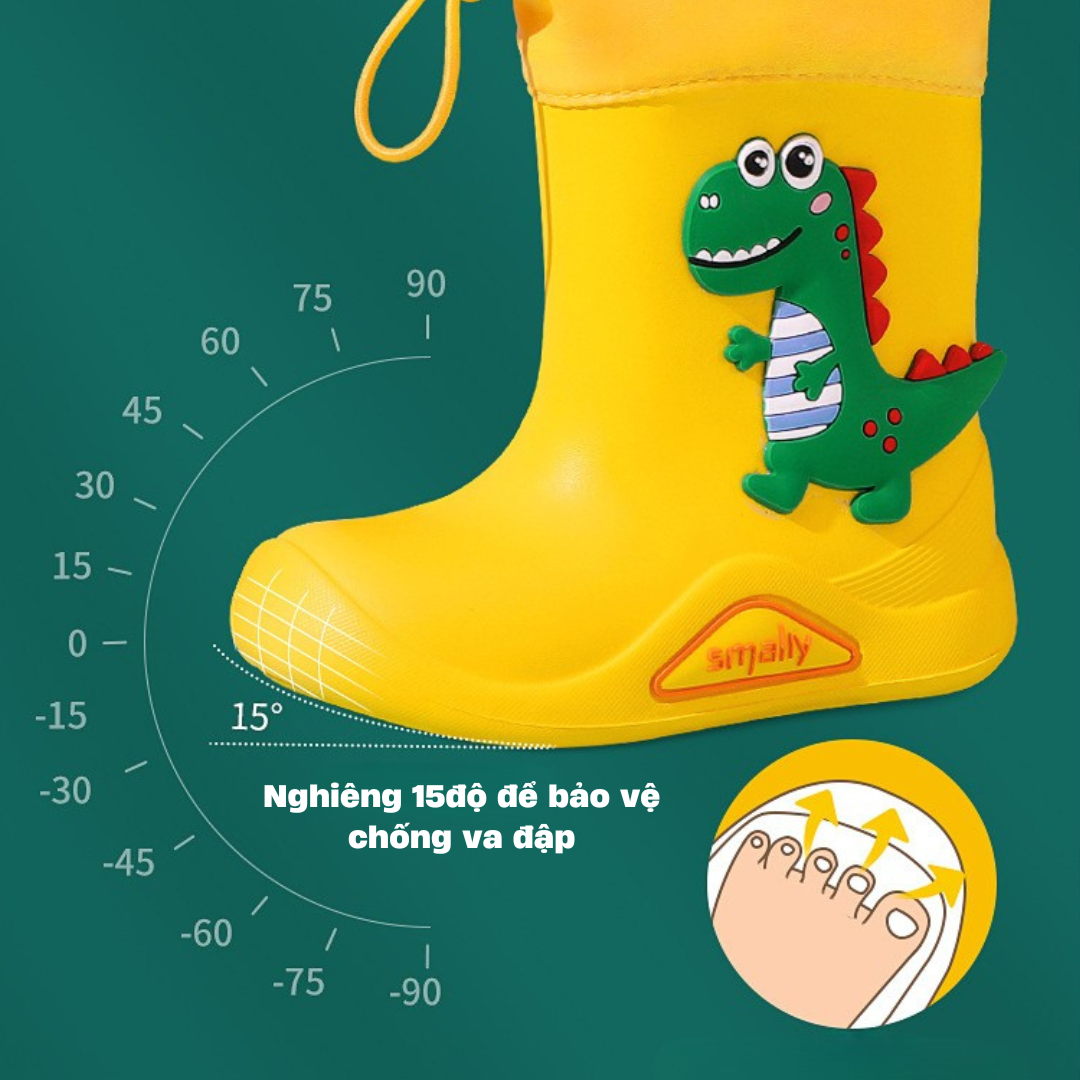 Ủng đi mưa cho trẻ em Bọc đi mưa cho bé, Giày đi mưa chống trơn trượt kiểu dáng dễ thương cho bé trai bé gái Mirilik House
