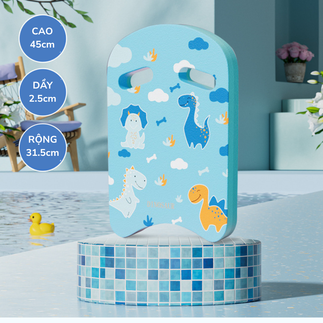 Phao bơi ván tập bơi trẻ em phao lưng bơi lội chính hãng YOU YOU hình pony, khủng long Mirilik House