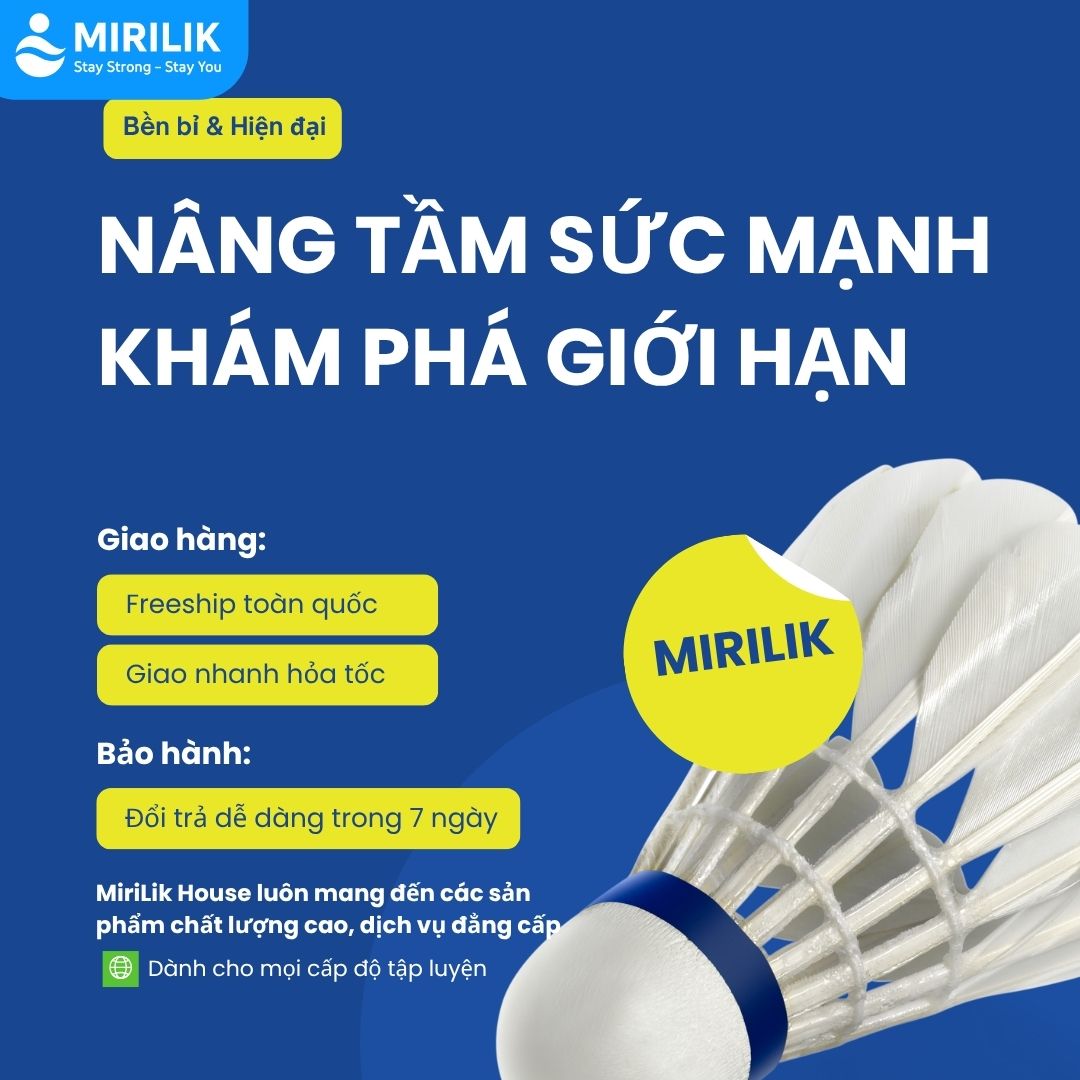Lưới Cầu Lông Gấp Gọn Có Trụ - Phụ Kiện Cầu Lông 3in1 Chính Hãng Giá Rẻ Dùng Cho Gia Đình Mirilik