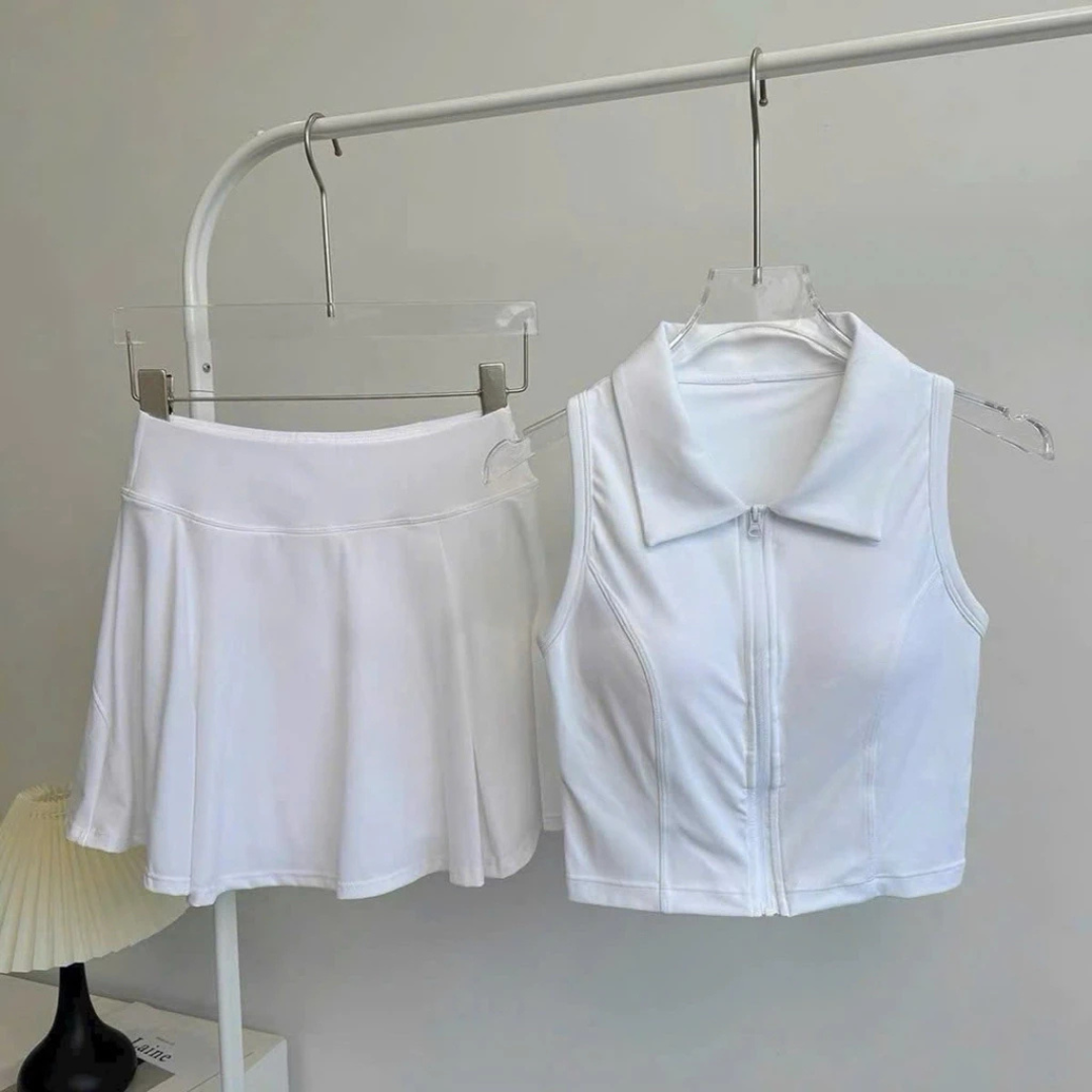 Váy tennis pickleball golf thể thao nữ áo bra mút đúc MIRILIK hàng chuẩn Váy thể thao thời trang