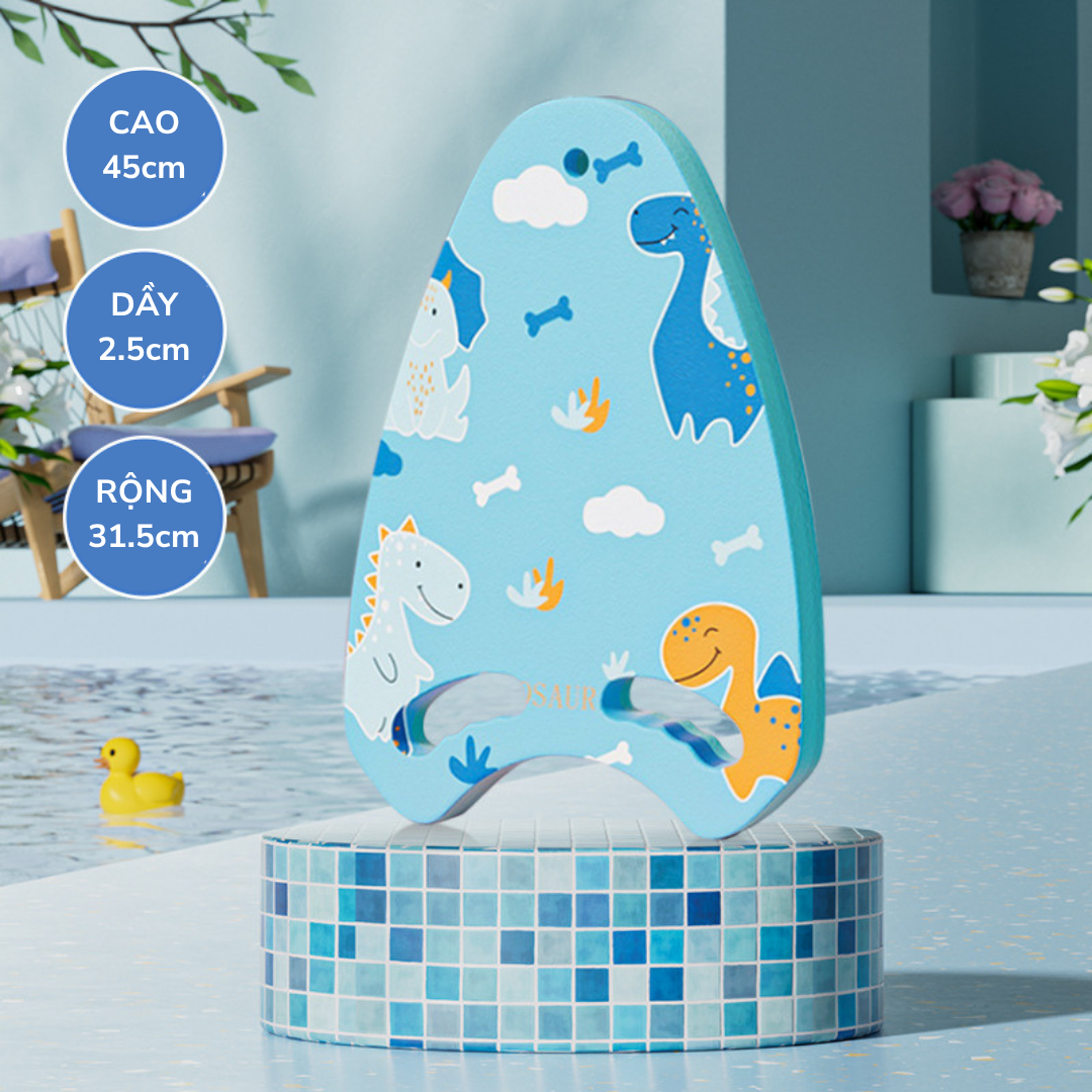 Phao bơi ván tập bơi trẻ em phao lưng bơi lội chính hãng YOU YOU hình pony, khủng long Mirilik House