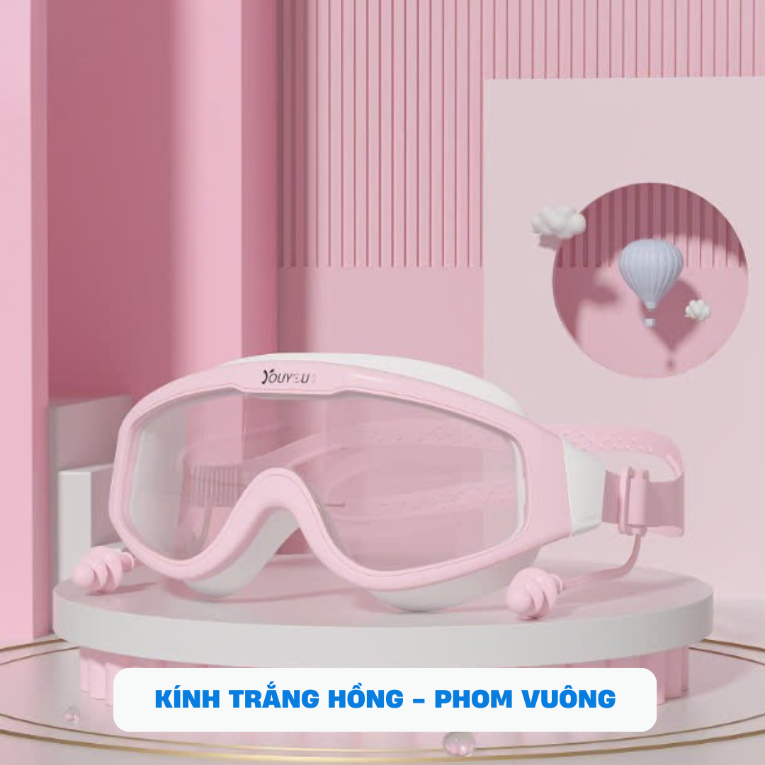 Kính bơi người lớn khung rộng dễ quan sát, chống mờ sương, chống thấm nước YOUYOU - Yuripromax